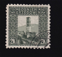 BOSNIA AND HERZEGOVINA - Landscape Stamp 2 Krune, Perforation 9 ½, Stamp Cancelled - Bosnië En Herzegovina