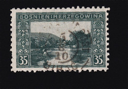 BOSNIA AND HERZEGOVINA - Landscape Stamp 35 Hellera, Perforation 9 ½, Stamp Cancelled - Bosnia And Herzegovina