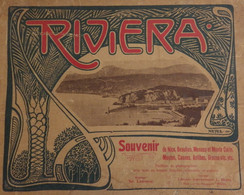 RIVIERA Souvenir De Nice Beaulieu Monaco Monte-Carlo Menton Cannes Antibes Grasse 1901 Giletta Trilingue Gross TBE - Côte D'Azur