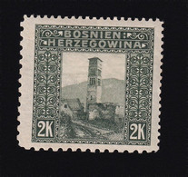 BOSNIA AND HERZEGOVINA - Landscape Stamp, 2 Krune, With Mixed Perforation Different Position 9 ½:9½:12½:12½, MH - Bosnien-Herzegowina