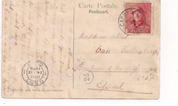 COB 168 Roi Albert Casqué Sur Carte Postale - 1919-1920 Roi Casqué