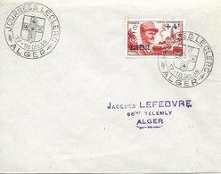 ALGER - OBLITERATION COMMEMORATIVE - N° 655 ALGER AL 16 - JOURNEES LECLERC 48 - TIMBRE LECLERC 6f + 4f   ALGERIE - Lettres & Documents