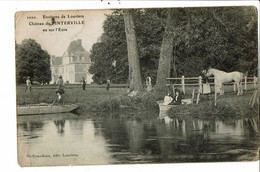 CPA Carte Postale-France-Pinterville Le Château Vu Sur L'Eure  Animée -VM31331at - Pinterville