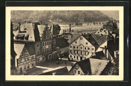 AK Wehlen / Sächs. Schweiz, Blick Auf Den Ort Vom Schlossberg Aus Gesehen - Wehlen