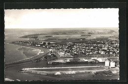 AK Nordseebad Büsum, Hafen Und Ort, Fliegeraufnahme - Buesum