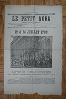 LE PETIT NORD JOURNAL POLITIQUE - SUPPLEMENT SUR LE 12 ET 14 JUILLET 1789 - Zonder Classificatie