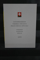 Schweiz 1979, Sammelheft Nr. 166, PTT-Booklet, Sonderpostmarken Portraits - Andere & Zonder Classificatie
