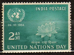 India 1954 Mi 236 United Nations Day - MNH - Unused Stamps