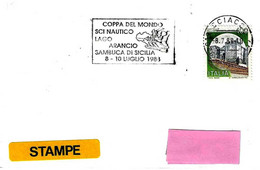 ITALIA - 1988 SCIACCA (AG) Coppa Mondo SCI NAUTICO Sul Lago Arancio A Sambuca (pupo Siciliano Sugli Sci) - 4414 - Waterski