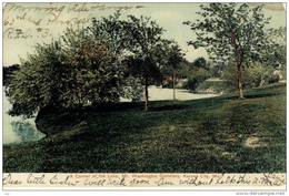 Kansas City, MO, Handcoulored PC , WOF - A Corner Of The Lake, Mt. Washington Cemetery, Used 1910er  U Litho-Chrome - Kansas City – Missouri