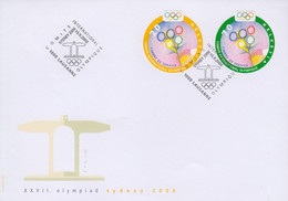 Enveloppe  FDC  1er   Jour   SUISSE   Jeux  Olympiques  De  SYDNEY   2000 - Sommer 2000: Sydney