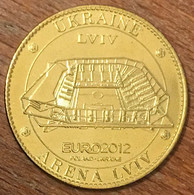 UKRAINE EURO 2012 STADE DE LVIV FOOTBALL AB 2012 MÉDAILLE ARTHUS BERTRAND JETON TOURISTIQUE MEDALS TOKENS COINS MONNAIE - 2012