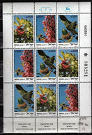 Israel 1981 Mi 868-870 Sheet - Trees Of The Holyland - MNH - Unused Stamps (without Tabs)
