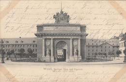4552) WESEL - Berliner Thor Und KASERNE - Sehr Alte LITHO 05.06.1903 - Wesel