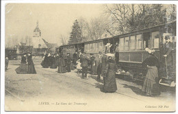 CPA ATTENTION REPRODUCTION CARTE POSTALE 241 LEVES LA GARE DES TRAMWAYS    TBE - Lèves