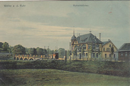 4563) WETTER A. D. RUHR - RUHRSCHLÖßCHEN - Tolle LITHO Brücke Straße Haus 06.06.1906 !! - Wetter