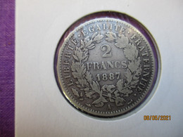 France 2 Francs 1887 - 2 Francs