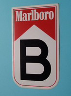 MARLBORO B ( Zie Foto Voor Détail ) Zelfklever Sticker Autocollant ! - Werbung