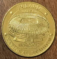 POLOGNE EURO 2012 STADE DE WARSAW FOOTBALL AB 2012 MÉDAILLE ARTHUS BERTRAND JETON TOURISTIQUE MEDALS TOKENS COINS - 2012