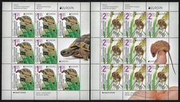 BOSNIA SERBIA /BOSNIA SERBIEN /BOSNIE SERBIE.  -EUROPA 2021 -ENDANGERED NATIONAL WILDLIFE"-TWO SHEETS Of 8 STAMPS +LABEL - 2021