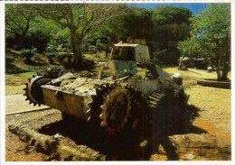 The Remains Of A Japanese Tank At Marpi (Saipan Island) Northern Mariana Islands. Pacific Ocean (unused Postcard) - Northern Mariana Islands