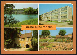 F1156 - TOP Penzlin - Schule Burg Sonnenuhr - Bild Und Heimat Reichenbach - Waren (Mueritz)