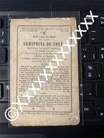 O198 De Smet Seraphina Berlaere Berlare 1852 1793 - Obituary Notices