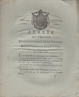 Prefet De La Manche - 25 Mars 1806 - Police Rurale - 8 Pages - Historical Documents