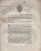 Prefet De La Manche - 4 Pluviose An 13 - Convocation Des Conseils Municipaux - 14 Pages - Historical Documents