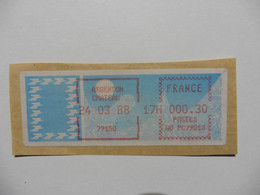 Vignettes D'affranchissement > 1985 Papier « Carrier » Argenton Chateau - 1985 Carta « Carrier »
