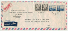 Turquie // Lettre Pour Vevey (Suisse)(Grand Format) - Storia Postale