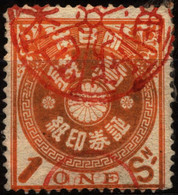 Japan 1888-1898 1 Sen Registration Tax Revenues (2) - Andere & Zonder Classificatie