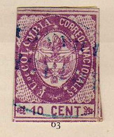 Colombie  (1865) -  10  C.  Aigle -   Oblitere - Colombia