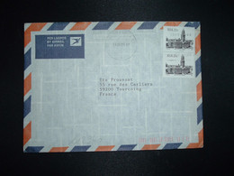 LETTRE TP POST OFFICE DURBAN 20c Paire OBL.MEC.1988 06 17 CAP TOWN - Lettres & Documents