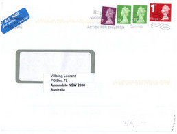 (PP 15) UK Cover Posted To Australia (posted During Europe's COVID-19 3rd Pandemic Wave) 2 Covers As Seen... - Lettres & Documents