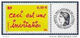 France Personnalisé N° 3636 Aa ** Invitation - Logo -> Personnalisé Cérès - Gomme Mate - Unused Stamps