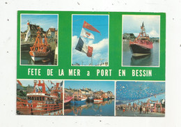 JC , G, Cp,  14 , PORT EN BESSIN ,  Fête De La Mer ,bateaux , Multi Vues , Voyagée 1989 - Port-en-Bessin-Huppain