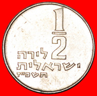 • MENORAH: PALESTINE (israel) ★ 1/2 LIRA 5727 (1967)! MINT LUSTER! LOW START ★ NO RESERVE! - Otros – Asia