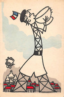 ¤¤  -  Illustrateur " Jean EFFEL " - Carte De La Série " Bol D'Air Des Gamins De Paris "  -  La Tour Eiffel  -  ¤¤ - Effel