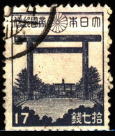 Japan 1942 Mi 330 Torii Of Yasukuni Shrine (1) - Oblitérés