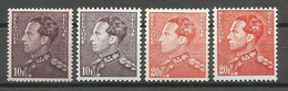 Belgique Belgie Belgium COB 434/35 + 434B & 435B MNH / ** 1941/53 Léopold III (M) - 1936-51 Poortman