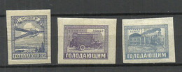 RUSSIA Russland 1922 Michel 191 - 193 * Transport - Sonstige & Ohne Zuordnung