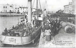 17 - ILE DE Ré - St-MARTIN - N° 41 - Départ De Forçats Pour La Guyane - L'Embarquement - L.C. - Dos Daté 8 Juillet 1911 - Bagne & Bagnards