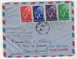 Viêt-Nam // Vietnam //  Lettre FDC  Pour Lausanne (Suisse) 7/7/1958 - Vietnam