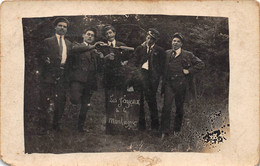 ¤¤   -   LA MONTAGNE   -   Carte-Photo D'un Groupe De Personnes  " Les Joyeux De La Montagne "    -  ¤¤ - La Montagne