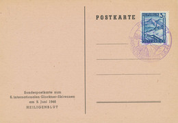 ÖSTERREICH SONDERSTEMPEL 1946 „HEILIGENBLUT – GROSSGLOCKNERRENNEN 9.VI.46“ In Violett - 6. Internationales Großklockner - Covers & Documents