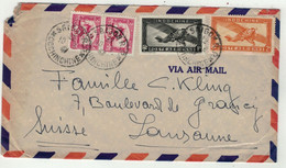 France Ex-colonies // Indochine // Lettre Pour Lausanne (Suisse) 1947 - Autres & Non Classés