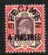 British Levant 1902-05 KE7 4pi On 10d Overprinted SPECIMEN Fresh With Gum SG 10s (only About 750 Produced) - Levant Britannique