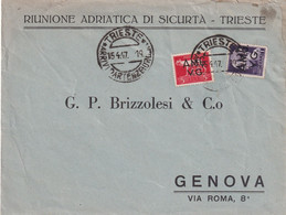 TRIESTE 1947 LETTRE AMG VG - Storia Postale