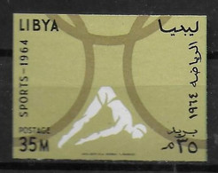 LIBYE   N°  250 * *  NON DENTELE  JO 1964  Natation Plongeon - Salto De Trampolin